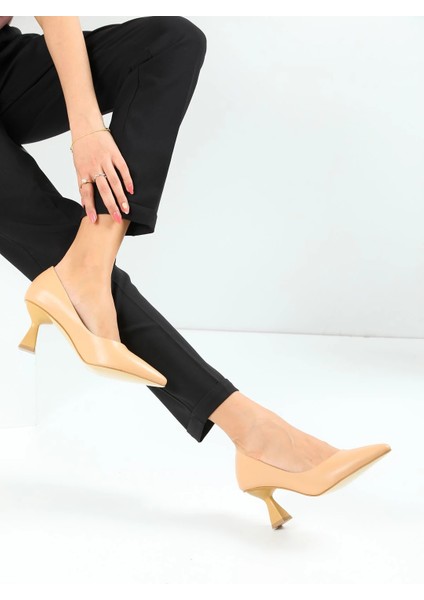 Kadın Topuklu Ayakkabı Şampanya Stiletto modelleri