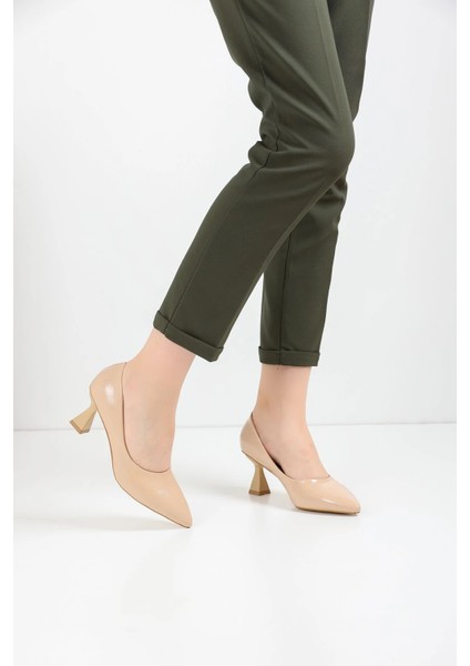 Kadın Topuklu Ayakkabı Şampanya Stiletto