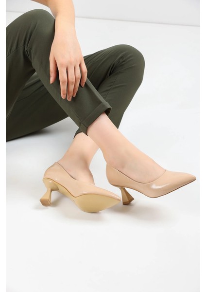Kadın Topuklu Ayakkabı Şampanya Stiletto modelleri