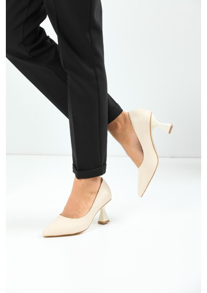 Kadın Topuklu Ayakkabı Şampanya Stiletto fiyatları