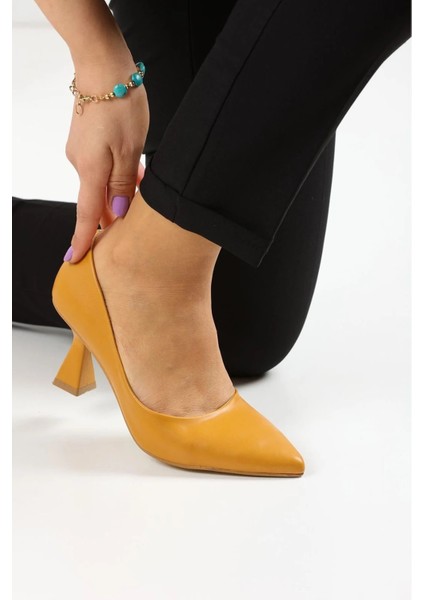 Kadın Topuklu Ayakkabı Şampanya Stiletto modelleri