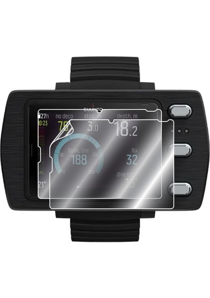 Suunto Eon Steel Black Dalış Bilgisayarı ile Uyumlu Ipg Hydrogel Ekran Koruyucu (2 Adet)