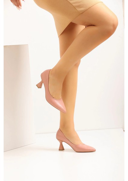 Kadın Topuklu Ayakkabı Şampanya Stiletto