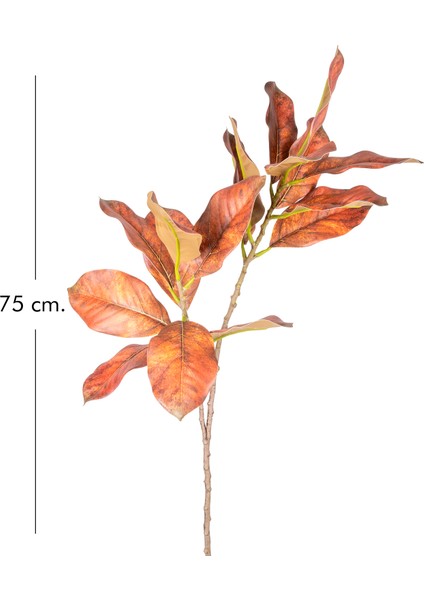 Yapay Bitki Manolya Dalı Kahverengi 75 cm . modelleri