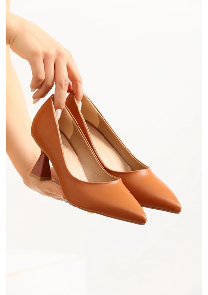 Kadın Topuklu Ayakkabı Şampanya Stiletto