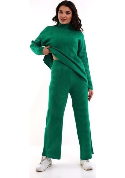 Oversize Fitilli Alt Üst Triko Takım 6308