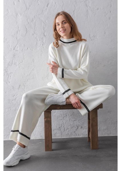 Yarım Balıkcı Alt Üst Triko Takım 23419 indirimleri