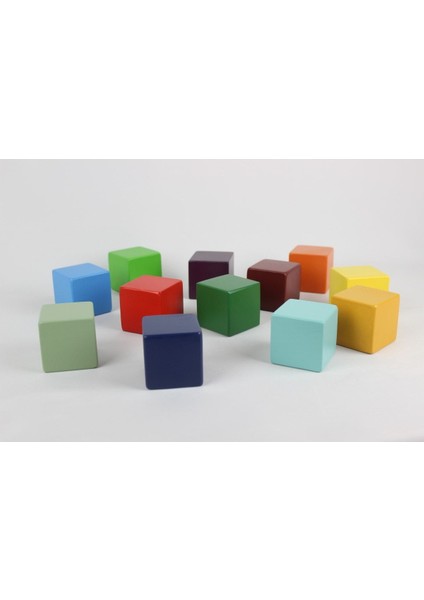 12 Li Renkli Büyük Küp (5 Cm) fiyatları