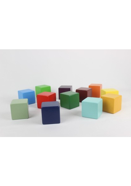 12 Li Renkli Büyük Küp (5 Cm) fırsatları