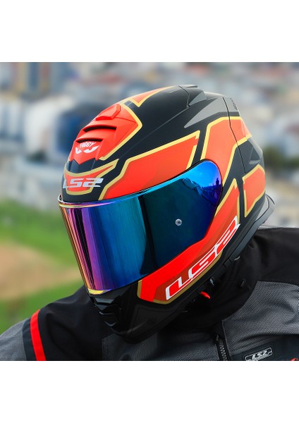 Storm 2 Foggy Mat Siyah-Kırmızı Kask Gökkuşağı Cam indirimleri