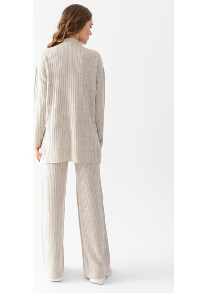 Oversize Fitilli Alt Üst Triko Takım 6308