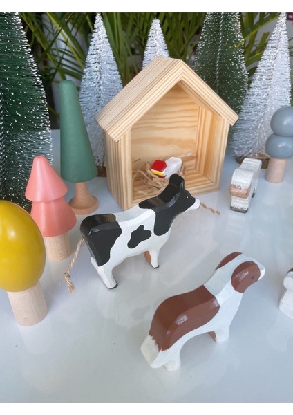 Waldorf Ahşap Hayvan Çiftlik Seti 6 Lı fiyatları