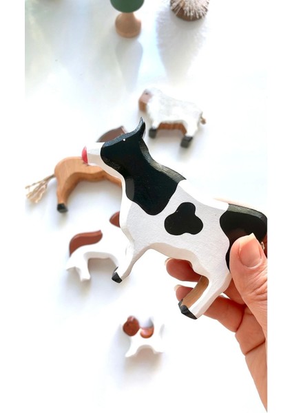 Waldorf Ahşap Hayvan Çiftlik Seti 6 Lı indirimleri