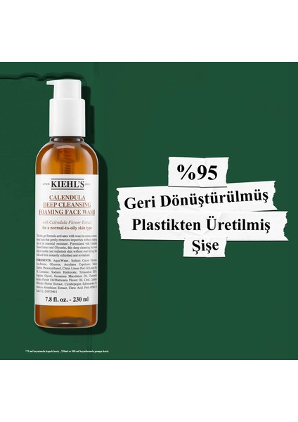 Calendula Kadife Çiçeği Özüyle Yatıştıran Arındırıcı Temizleme Jeli 230 ml