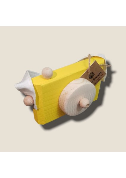 Dekoratif Organik Fotoğraf Makinesi, 1 2 3 Yaşındaki Erkek ve Kız Montessori Oyuncak-Civciv Sarı modelleri