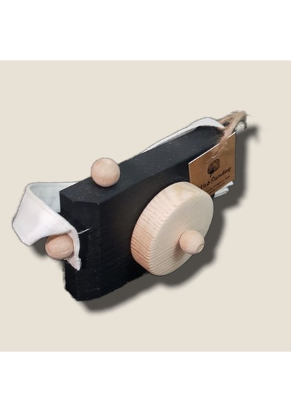 Dekoratif Organik Fotoğraf Makinesi, 1 2 3 Yaşındaki Erkek ve Kız Montessori Oyuncak- Siyah modelleri