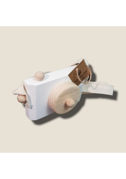 Dekoratif Organik Fotoğraf Makinesi, 1 2 3 Yaşındaki Erkek ve Kız Montessori Oyuncak-Beyaz modelleri