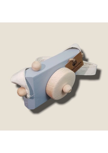 Dekoratif Organik Fotoğraf Makinesi, 1 2 3 Yaşındaki Erkek ve Kız Montessori Oyuncak- Gri fiyatları