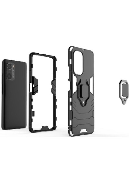 Halka Araç Montaj Kickstand Durumda Xiaomi Mi 11X Pro Kickstand Askeri (Yurt Dışından)