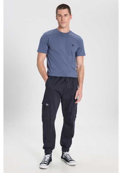 Wrangler Regular Fit Normal Kesim Normal Bel Dar Paça Lacivert Jogger Pantolon