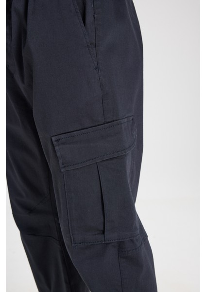 Wrangler Regular Fit Normal Kesim Normal Bel Dar Paça Lacivert Jogger Pantolon