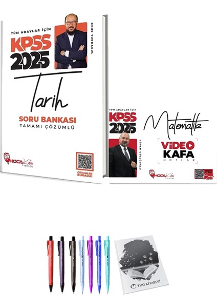 2025 Kpss Tarih Soru Bankası - 2025 Kpss Matematik Video Kafa Notlar