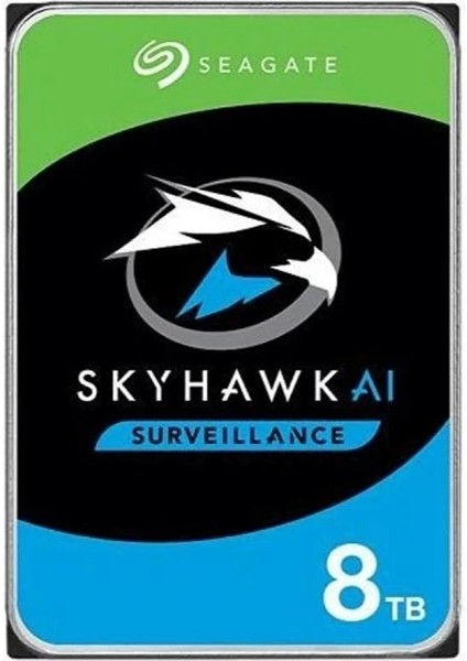 8 Tb Seagate 3.5 Skyhawk Aı Sata 7200RPM 256MB 7/24 Guvenlık ST8000VE001 (5 Yıl Resmı Dıst Garantılı