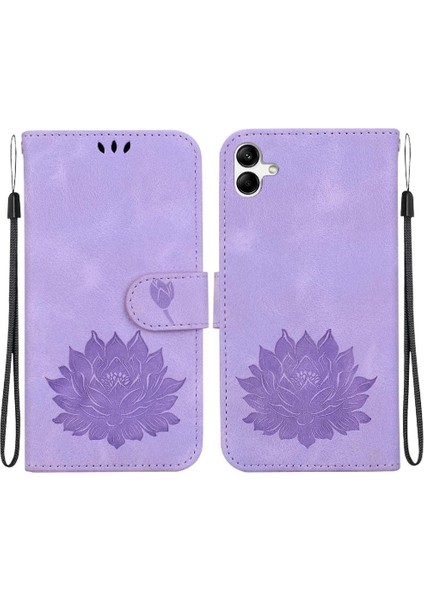 Samsung Galaxy A04E 4g Kickstand Cüzdan Kickstand Kabartma Için Flip Case (Yurt Dışından)
