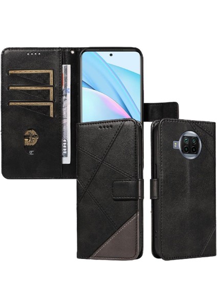 Elmas Dikiş Deri Telefon Kılıfı ile Xiaomi 10T Lite 5g Için Flip Case (Yurt Dışından)