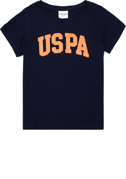 U.S. Polo Assn. Kız Çocuk Lacivert Basic T-Shirt 50288500-VR033