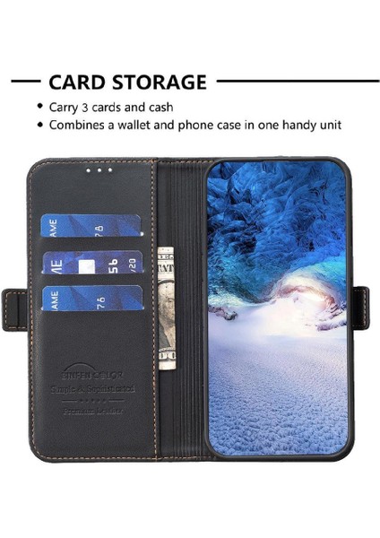 Samsung Galaxy A14 Için Flip Case 4g/5g Darbeye Tpu Iç Kabuk Pu Kart (Yurt Dışından)