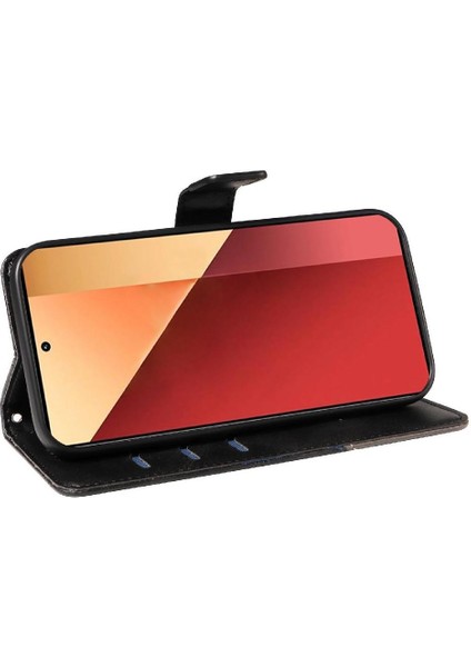Xiaomi Poco M6 Pro 4g Için Flip Case Deri Telefon Koruma Kılıfı ve Kart (Yurt Dışından) modelleri