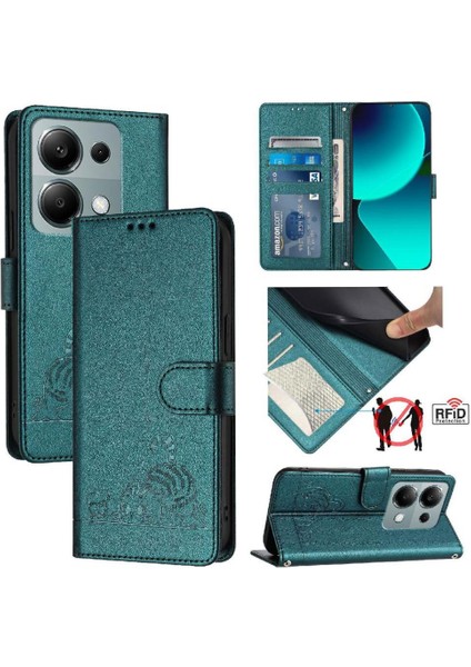 Xiaomi Redmi Için Not 13 Pro 4g Kedi Rfıd Kart Yuvası Tutucu Kickstand (Yurt Dışından)