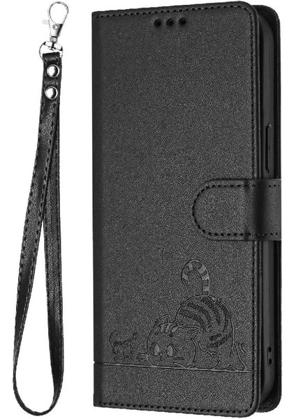 Xiaomi Poco M6 Pro 4g Kedi Rfıd Kart Yuvası Tutucu Kickstand Cüzdan (Yurt Dışından)