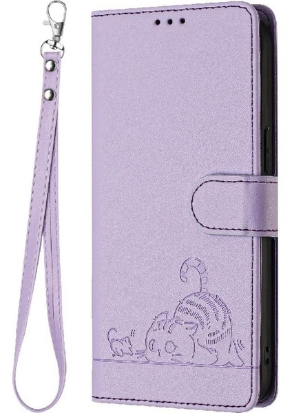 Xiaomi Poco M6 Pro 4g Kedi Rfıd Kart Yuvası Tutucu Kickstand Cüzdan (Yurt Dışından)