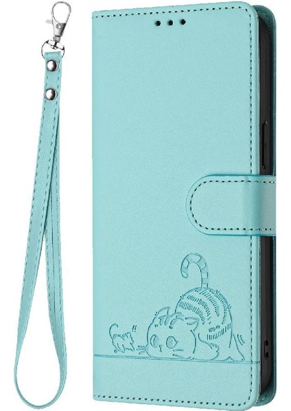 Xiaomi Mi 11 Için Kılıf Cüzdan Kapak Çevirin Kart Yuvası Tutucu Kickstand Kedi Rfıd (Yurt Dışından)