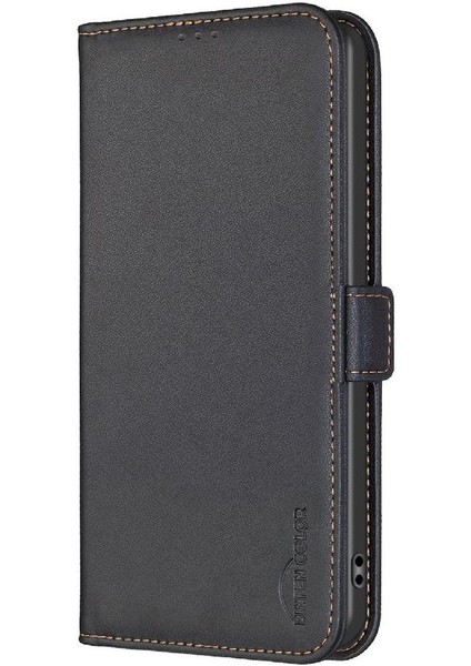 Samsung Galaxy A03 Kickstand Manyetik Pu Deri Cüzdan Tpu Için Flip Case (Yurt Dışından)
