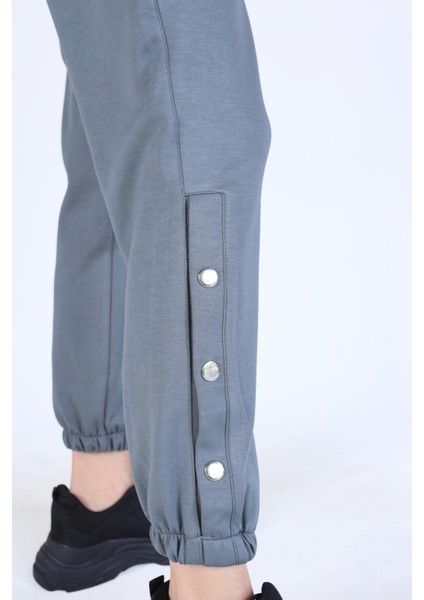 4281A Paça Çıtçıtlı Eşofman Antrasit fırsatları