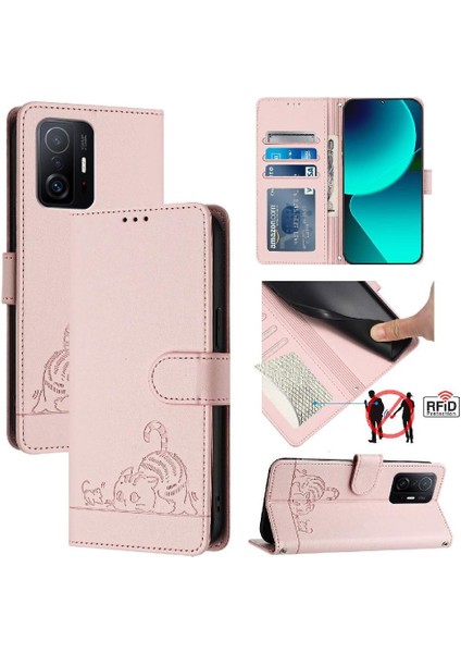 Xiaomi Redmi K30S Kart Yuvası Tutucu Için Kickstand Kedi Rfıd Cüzdan Flip (Yurt Dışından)