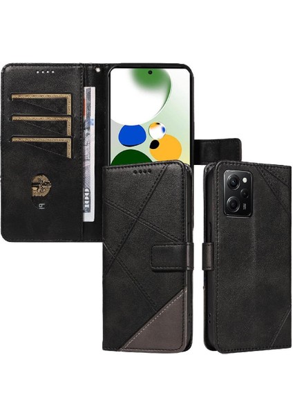Xiaomi Poco X5 Pro 5g Için Flip Case ve Kart Yuvası Deri Telefon Koruma (Yurt Dışından)