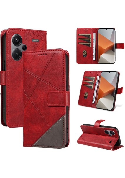 Xiaomi Redmi Not 13 Pro Artı 5g Için Flip Case ve Kart Yuvası Deri Telefon (Yurt Dışından)