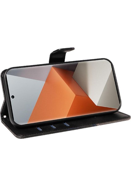 Xiaomi Redmi Not 13 Pro Artı 5g Için Flip Case ve Kart Yuvası Deri Telefon (Yurt Dışından)