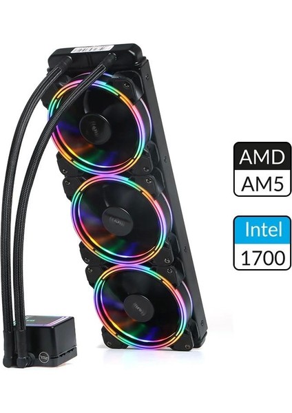DKCCW360 Aquaforce W360 360MM Fixed Rgb Ledli Sıvı Soğutma