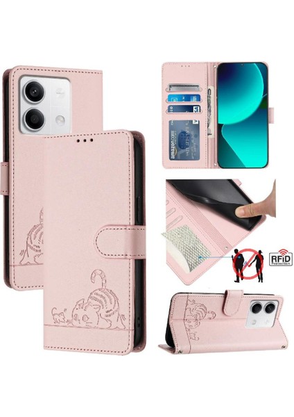 Xiaomi Redmi Not 13 Için Kılıf 5g Kart Yuvası Tutucu Kickstand Cüzdan Çevirin (Yurt Dışından)