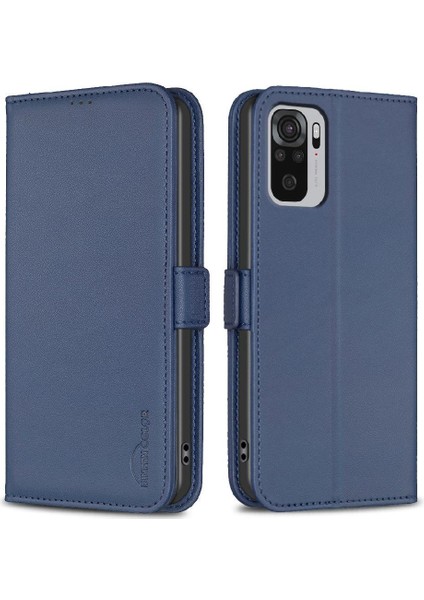 Xiaomi Redmi Not 10 Için Flip Case 4g Darbeye Tpu Iç Kabuk Manyetik (Yurt Dışından)