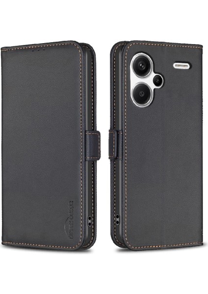Xiaomi Redmi Not Için Flip Case 13 Pro Artı Kart Yuvaları Tutucu Pu Deri (Yurt Dışından)