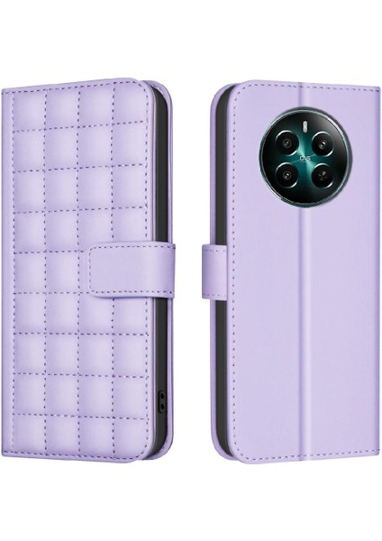 Realme 12 4g Iş Basit Tarzı Kart Yuvaları Tutucu Pu Için Flip Case (Yurt Dışından)