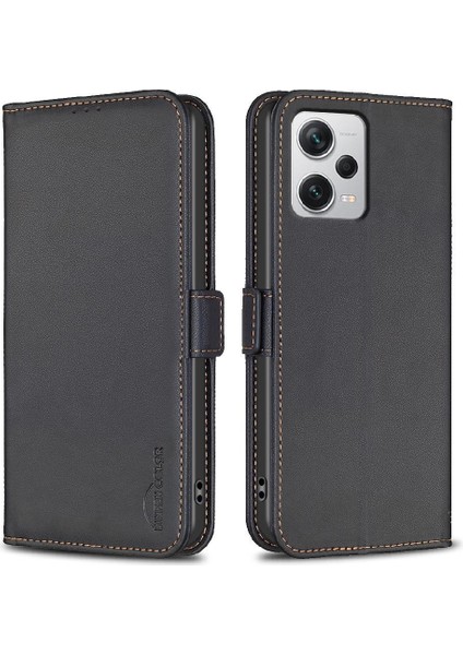 Xiaomi Redmi Not 12 Için Flip Case Pro Artı Pu Deri Cüzdan Darbeye (Yurt Dışından)