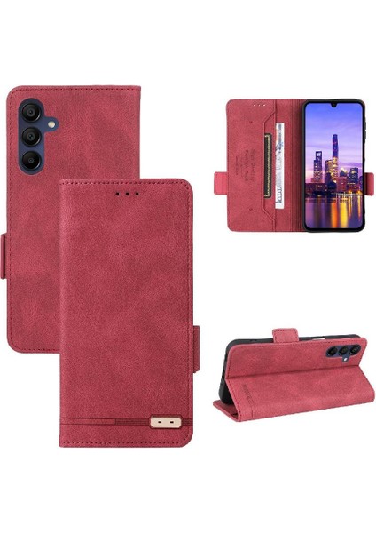 Samsung Galaxy A16 Için Flip Case Kart Tutucu Kickstand Manyetik Cüzdan (Yurt Dışından)