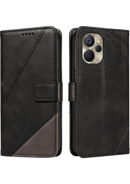 Elmas Dikiş Yüksek Kaliteli Deri Telefon ile Realme V20 Için Flip Case (Yurt Dışından) fırsatları